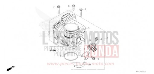 THROTTLE BODY GL1800BDN de 2022